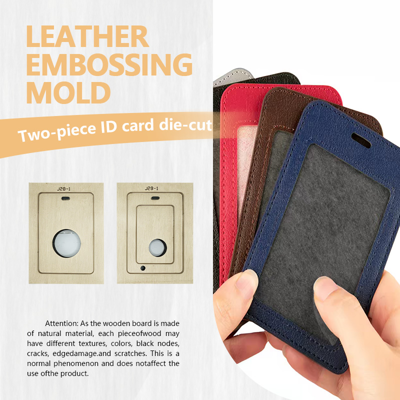 Leatherwork Knives - Handmade DIY Work Badge Two-Piece Set