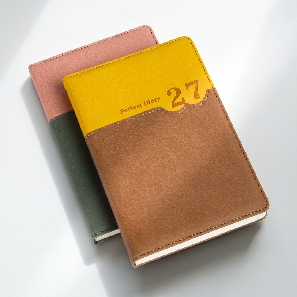 Leather Work Diary Covers - Office Work Planner 2027 Schedule Planner