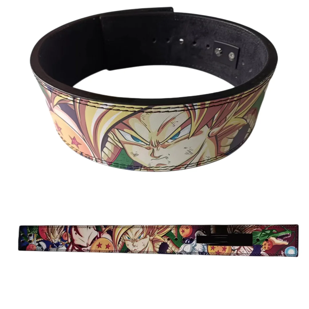 Leather Workout Belt - Anime Weight Lifting Belt Real Leather