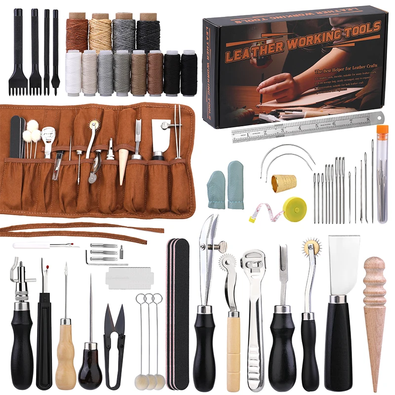 Leatherwork Thread - KRABALL Professional Leather Craft Tool Kit