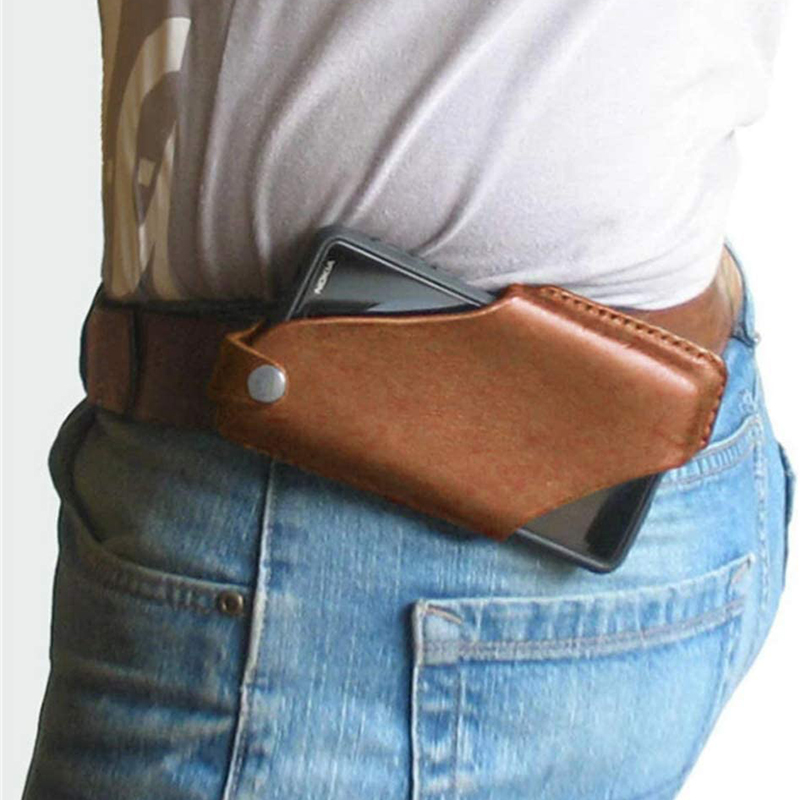 Leather Workout Belt - Vintage Phone Bag pu Artificial Leather