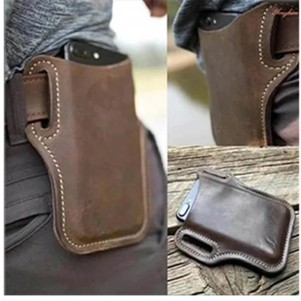waist cell phone bag Leather C - Leatherwork Knives recension och pris