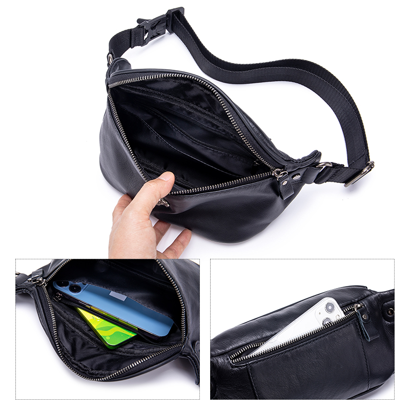 GenuineLeather Fanny Packs for - Leather Workout Belt recension och pris