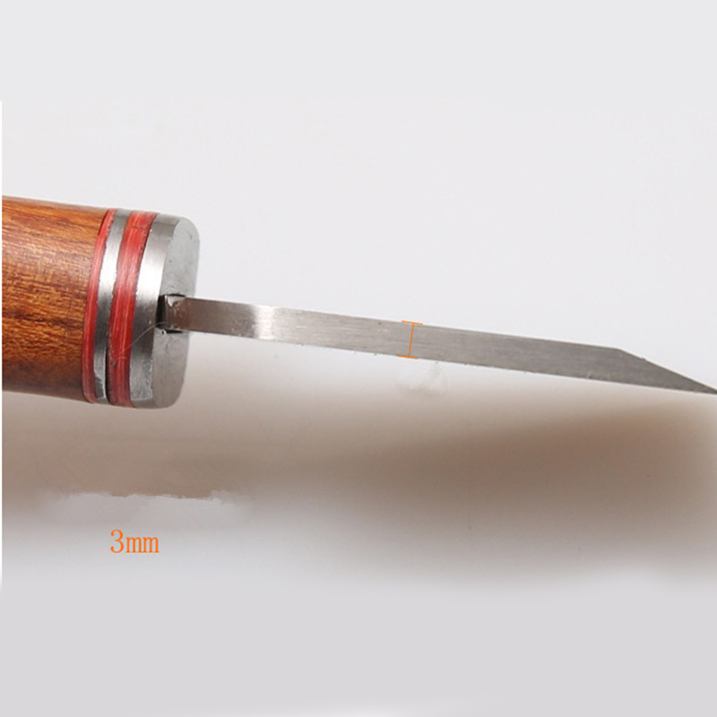 3mm thick and 35mm wide blade  - Leatherwork Knives recension och pris