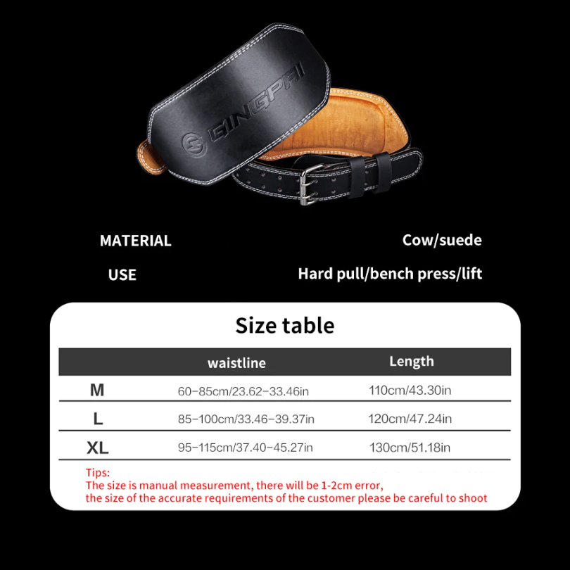 Weight Lifting Belts 15cm Widt - Leather Workout Belt recension och pris