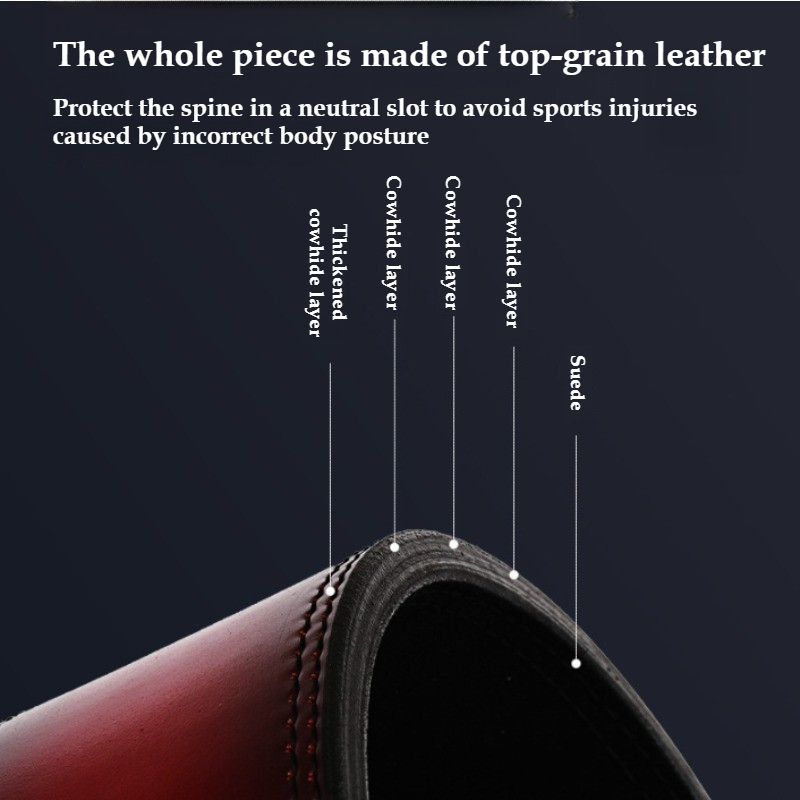 Weightlifting Belt Full Grain  - Leather Workout Belt recension och pris