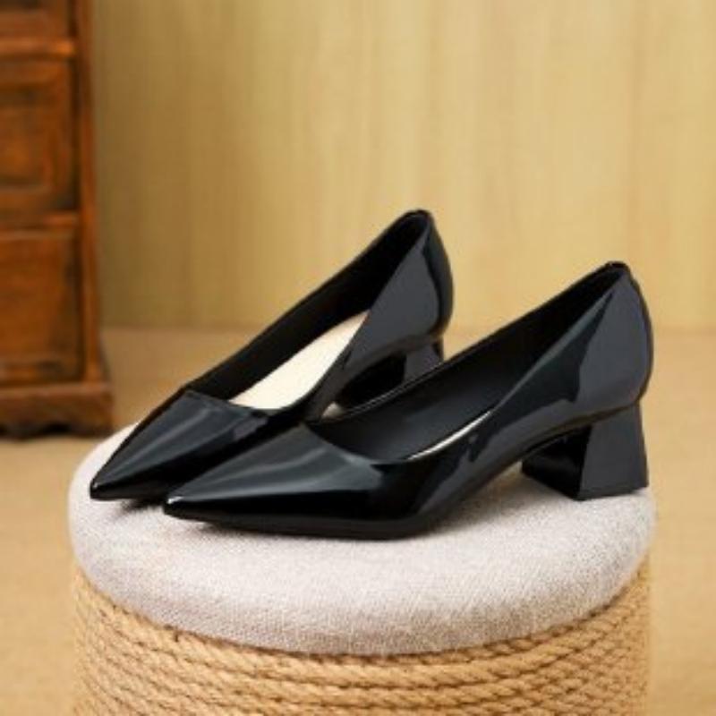 2026 Spring Autumn New Patent  - Leatherwork In French recension och pris