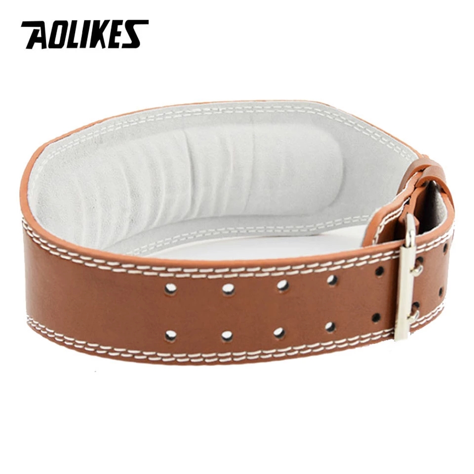 AOLIKES New Wide Weightlifting - Leather Workout Belt recension och pris