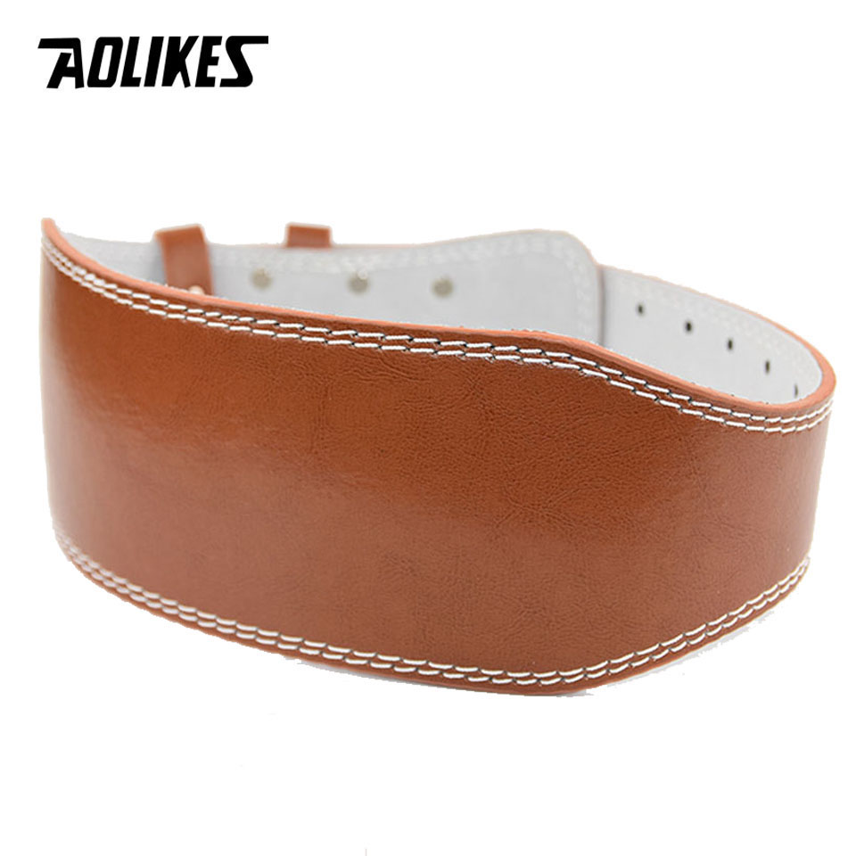 AOLIKES New Wide Weightlifting - Leather Workout Belt recension och pris