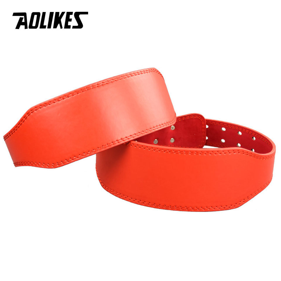 AOLIKES New Wide Weightlifting - Leather Workout Belt recension och pris