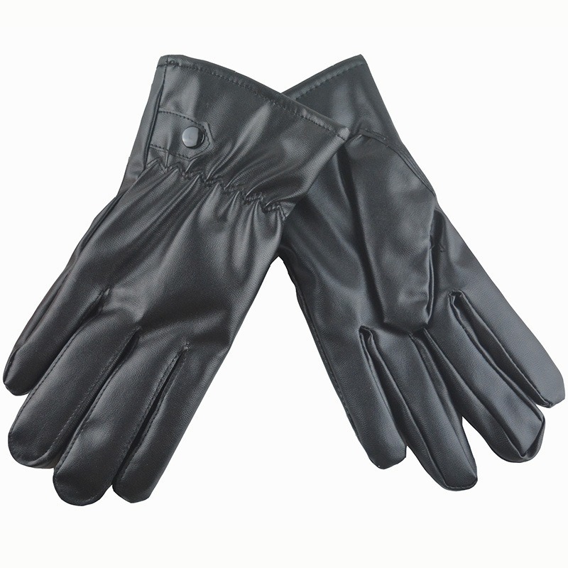 Winter Fashion Black PU Leathe - Leather Work Winter Gloves recension och pris
