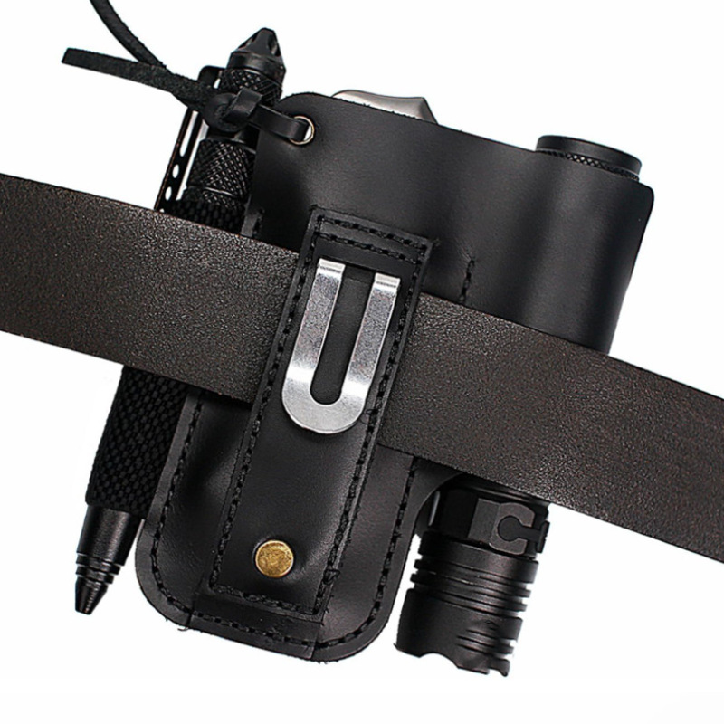 EDC Leather Flashlight Tool Ho - Leatherwork Knives recension och pris
