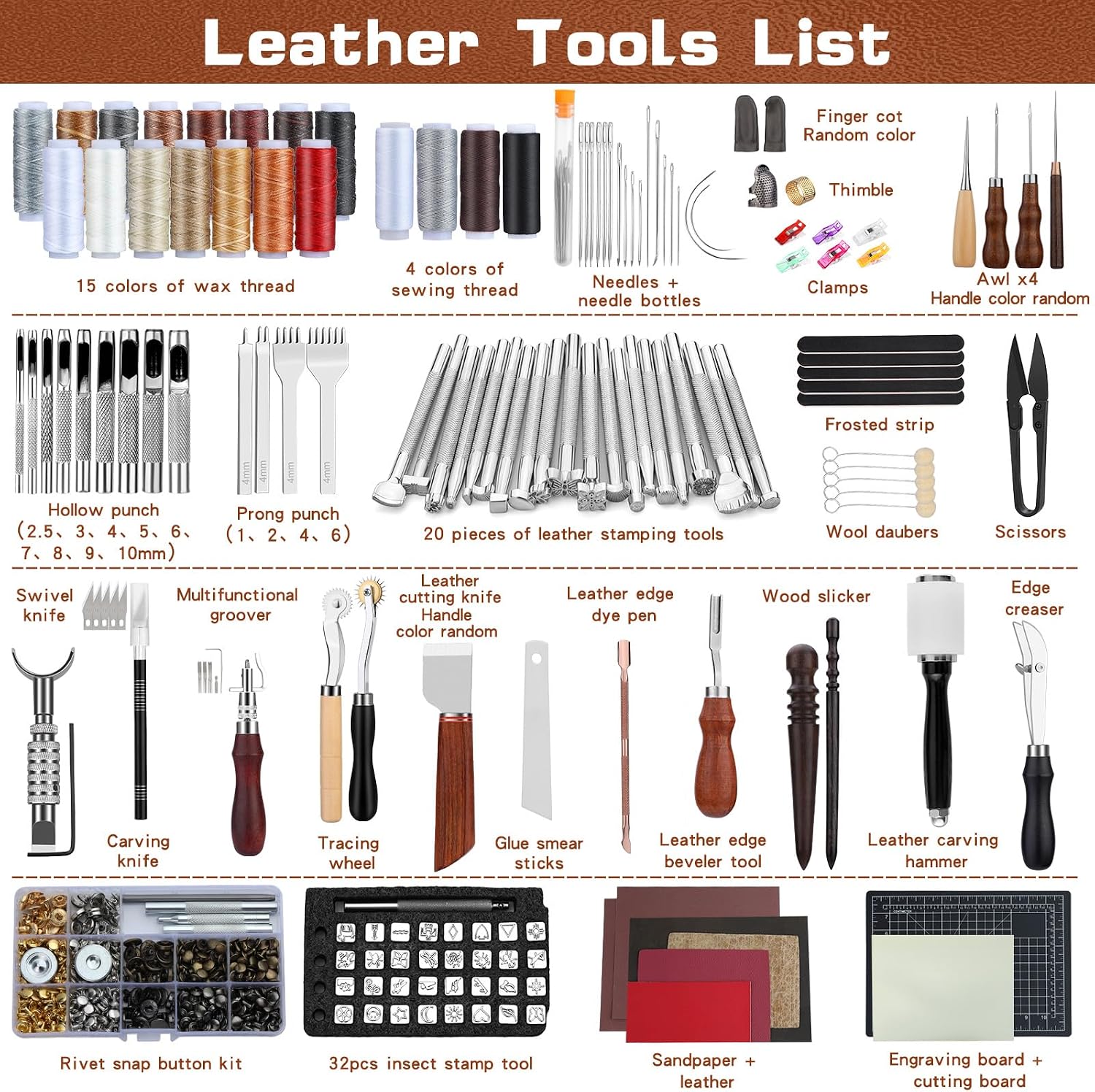 Leather Tooling Kit Leather Cr - For Leather Work recension och pris