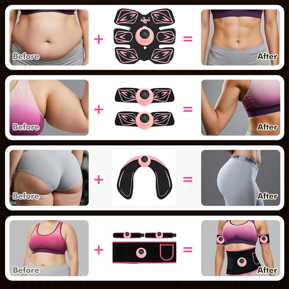 EMS Muscle Stimulator - Ab Tra - Leather Workout Belt recension och pris