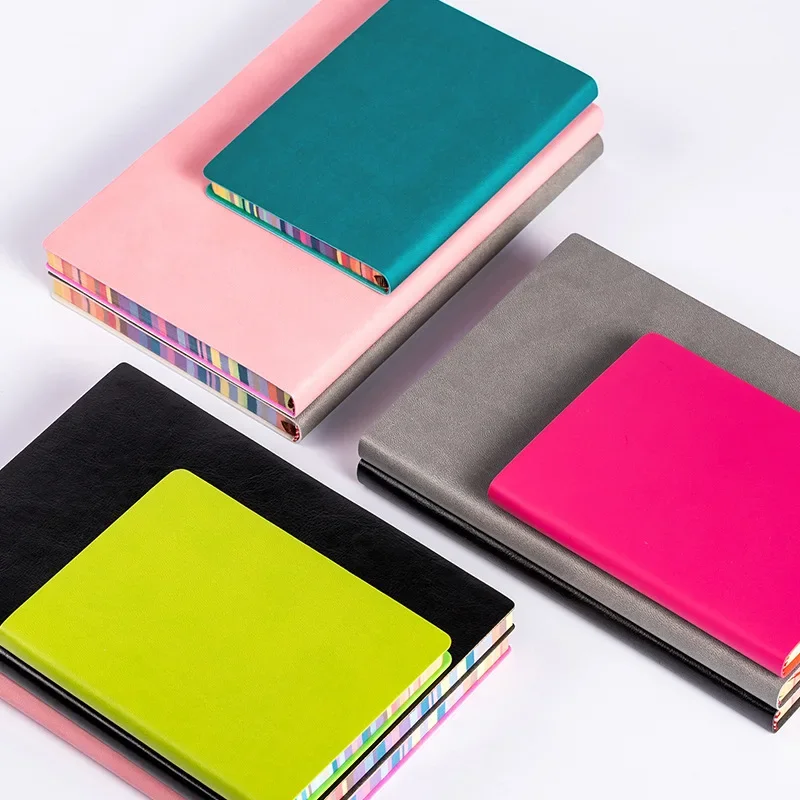 1pc Soft Leather Cover Rainbow - Leather Work Diary Covers recension och pris