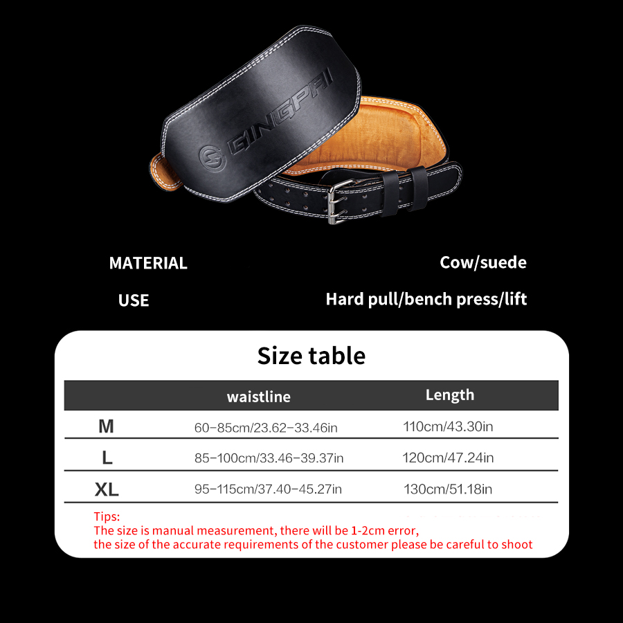 Weight Lifting Belts 15cm Widt - Leather Workout Belt recension och pris