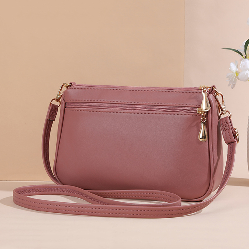 PU Leather Crossbody Bags Zipp - Leatherwork Thread recension och pris