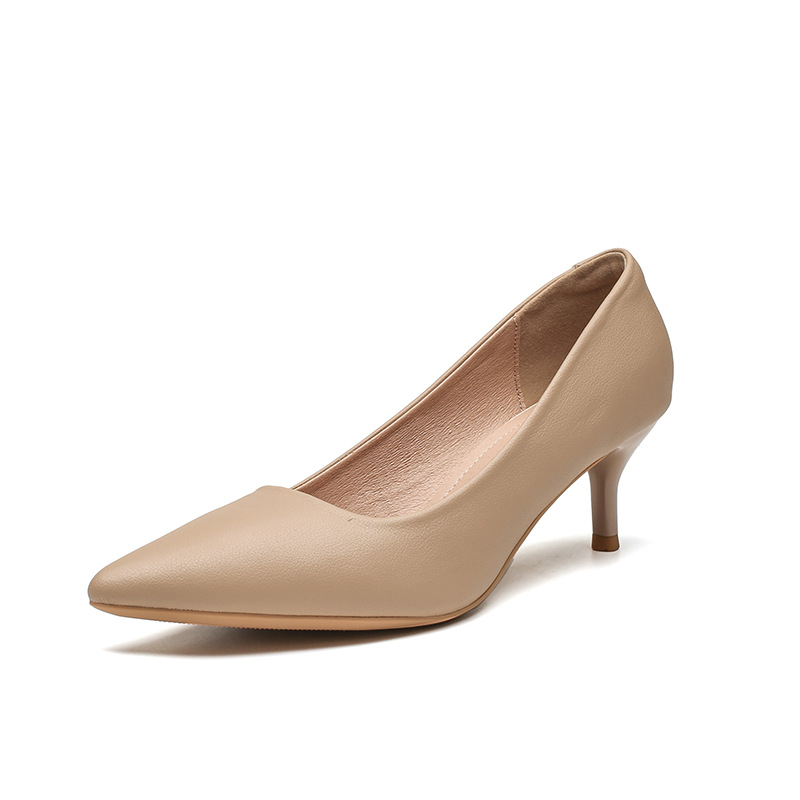 High-heeled women's slim heel  - Leatherwork In French recension och pris