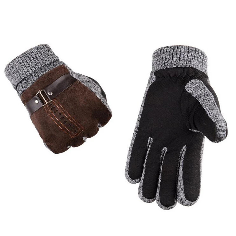 High Quality Pigskin Knitted W - Leather Work Winter Gloves recension och pris