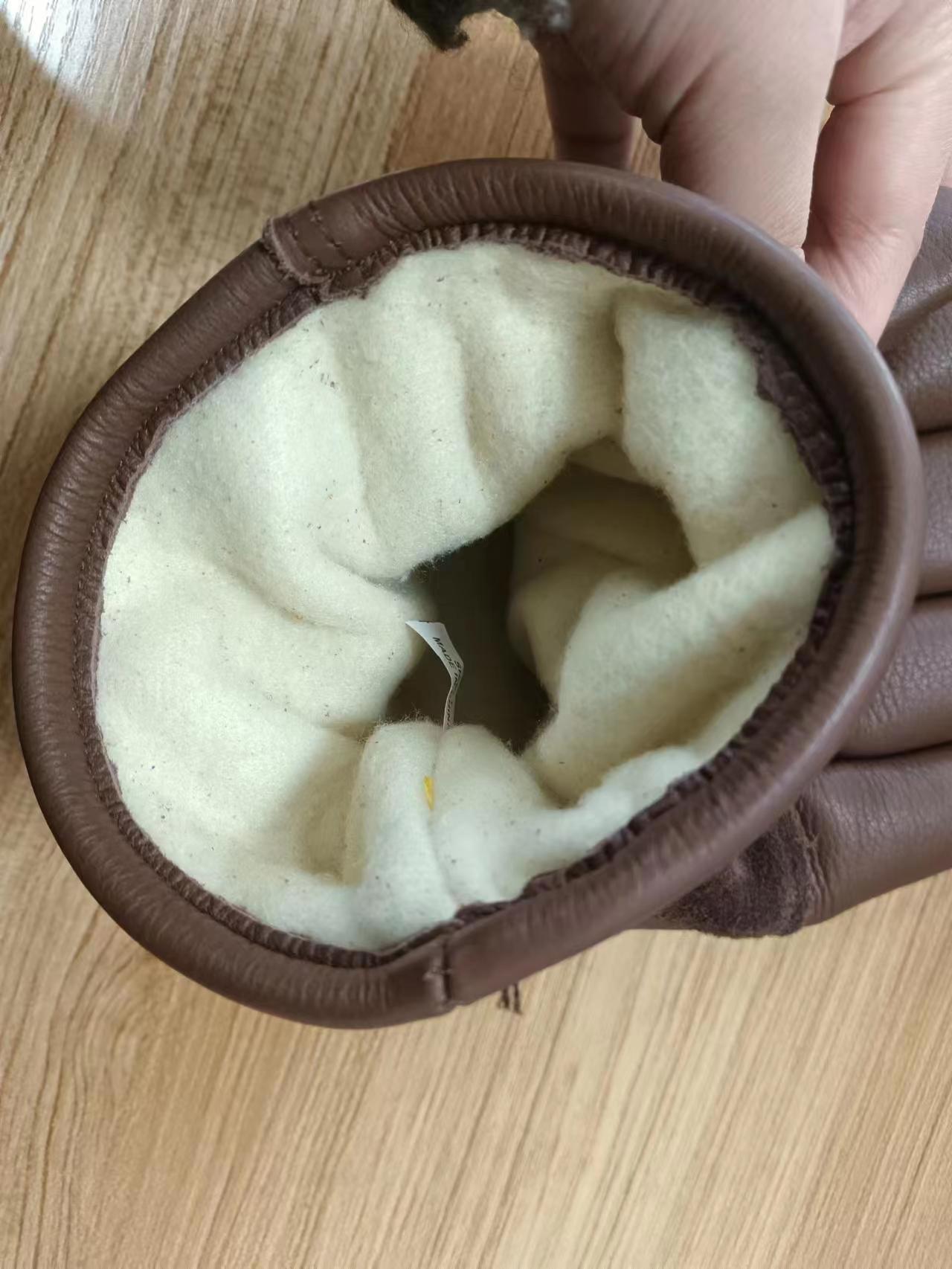 Brown Winter Thermal Cold Work - Leather Work Winter Gloves recension och pris