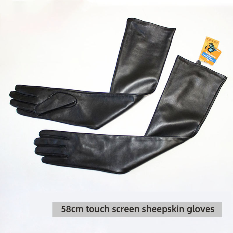 Touch Screen Extra Long Leathe - Leather Work Winter Gloves recension och pris