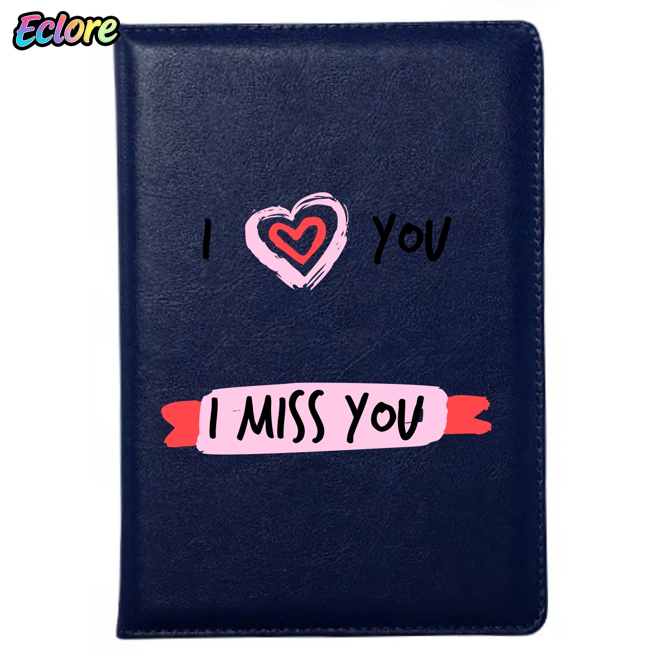 Hand Drawn Heart Retro Leather - Leather Work Diary Covers recension och pris