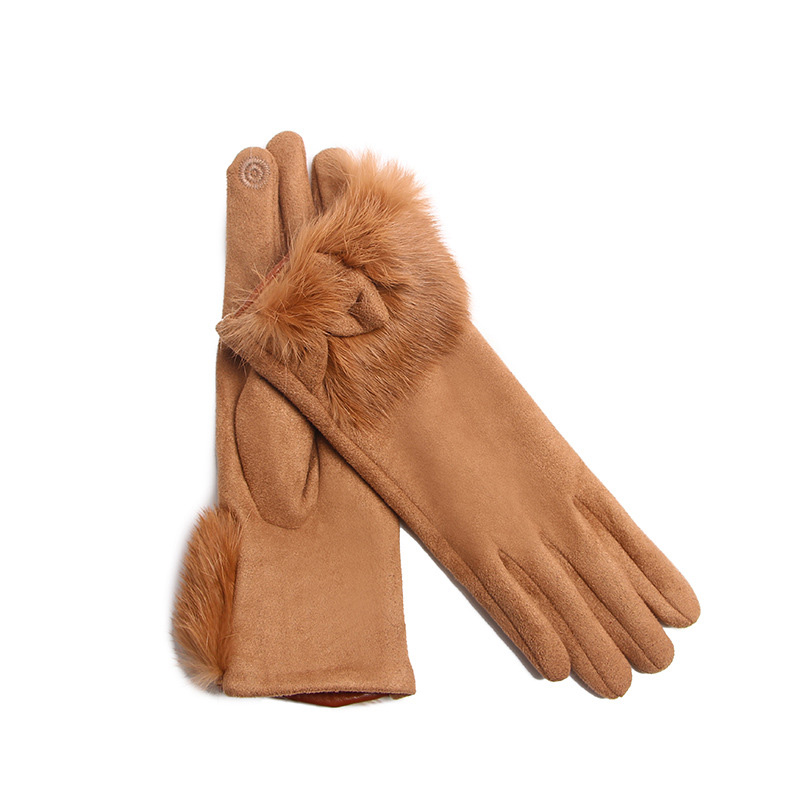 Winter Female Suede Leather Bo - Leather Work Winter Gloves recension och pris