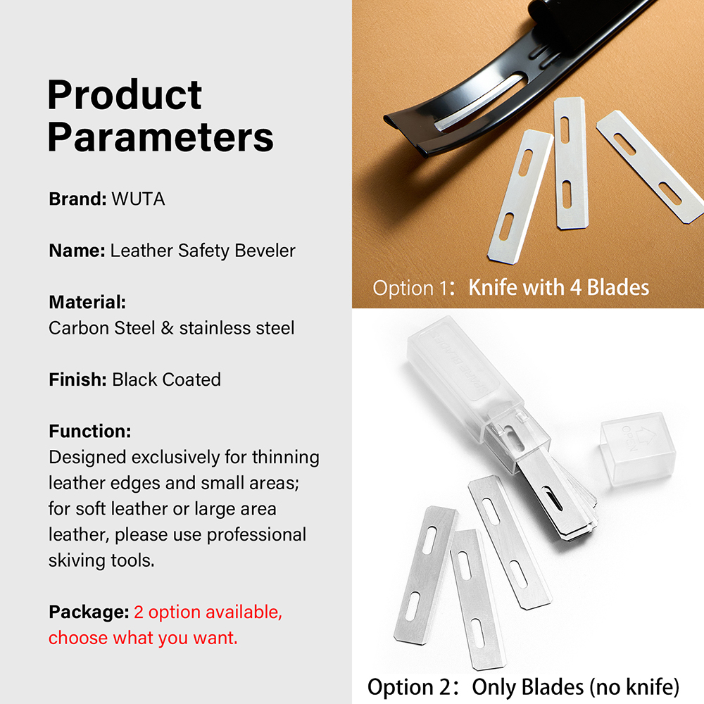 WUTA Sharp Leather Safety Beve - Leatherwork Knives recension och pris