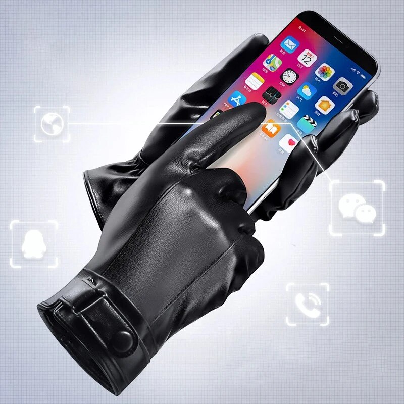 Winter Cycling Gloves Men's Mo - Leather Work Winter Gloves recension och pris
