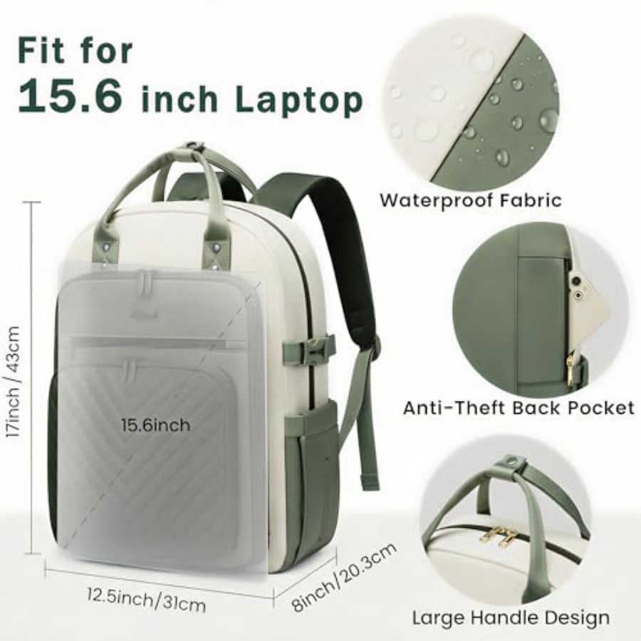 Laptop Backpack for Women, Wat - For Leather Work recension och pris