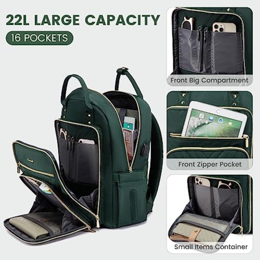 Laptop Backpack for Women, Wat - For Leather Work recension och pris