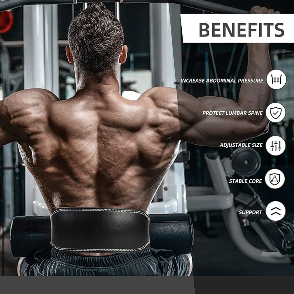 Leather Fitness Weight Lifting - Leather Workout Belt recension och pris